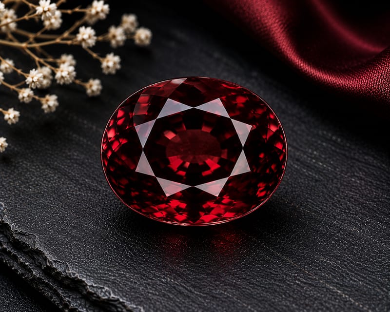 प्राकृतिक गार्नेट रत्न (Natural Red Garnet)