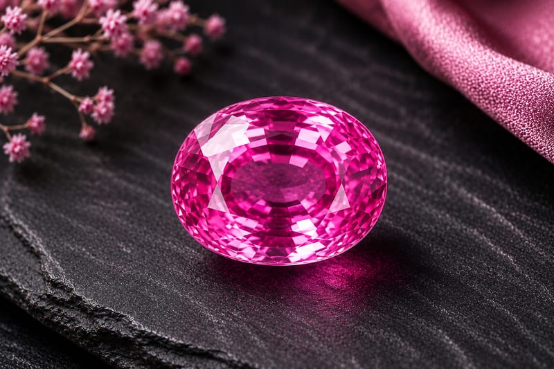 प्राकृतिक गुलाबी पुखराज रत्न (Natural Pink Sapphire)