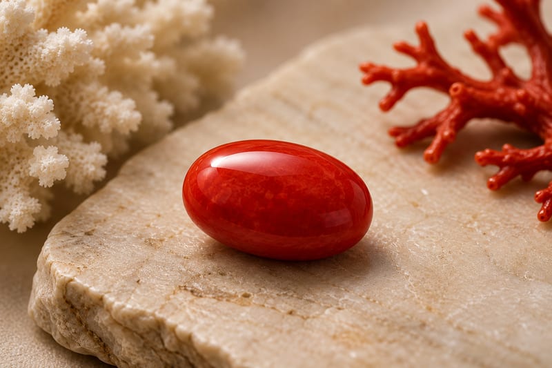 प्राकृतिक लाल मूंगा रत्न (Natural Red Coral)