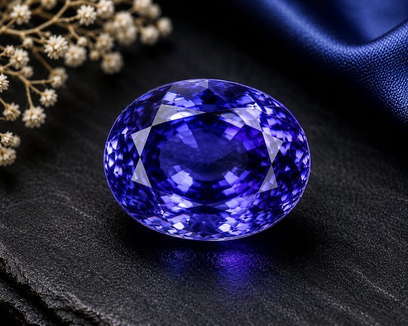 प्राकृतिक तंज़ानाइट रत्न (Natural Tanzanite)
